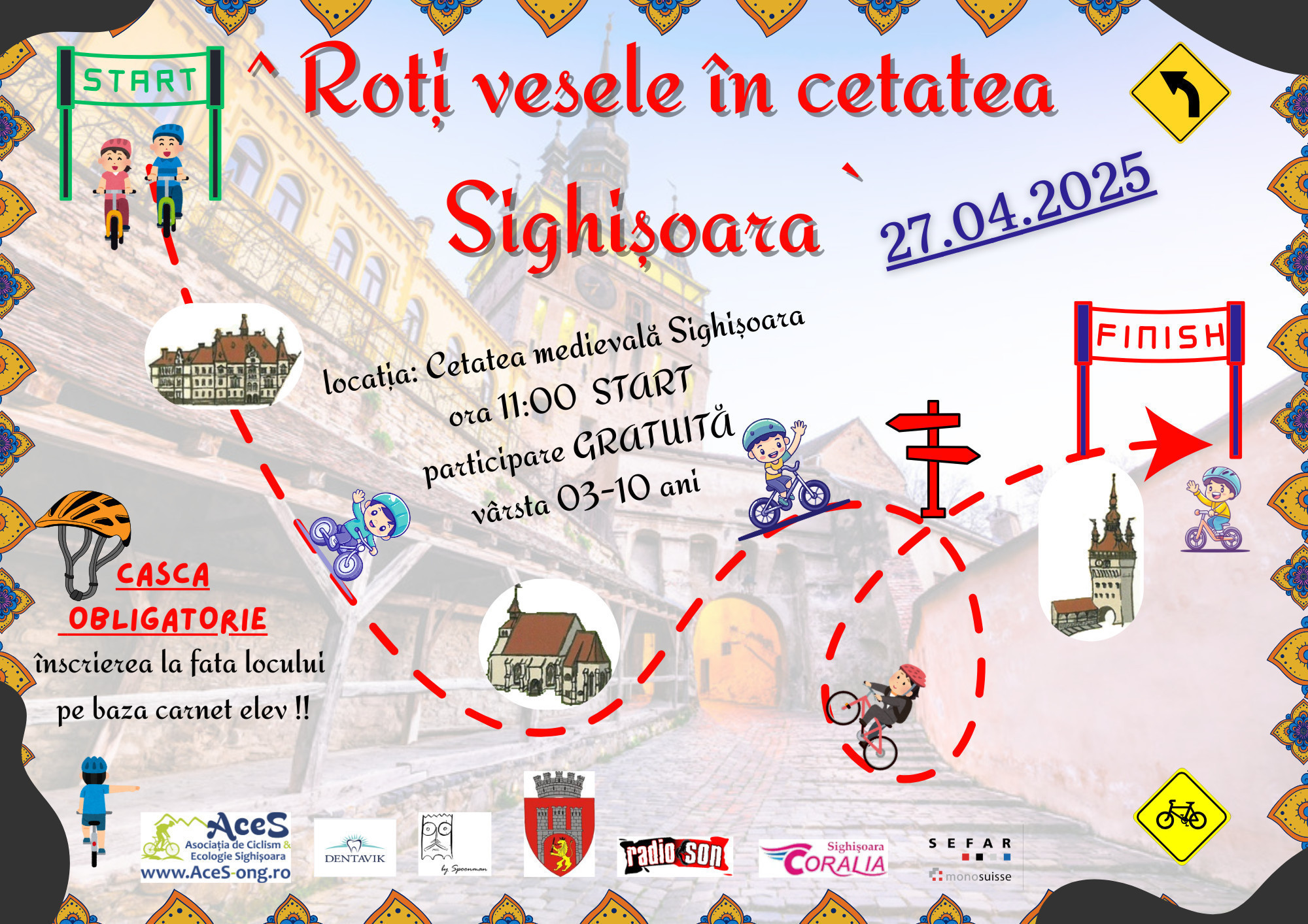 Roti vesele în cetatea Sighișoara 